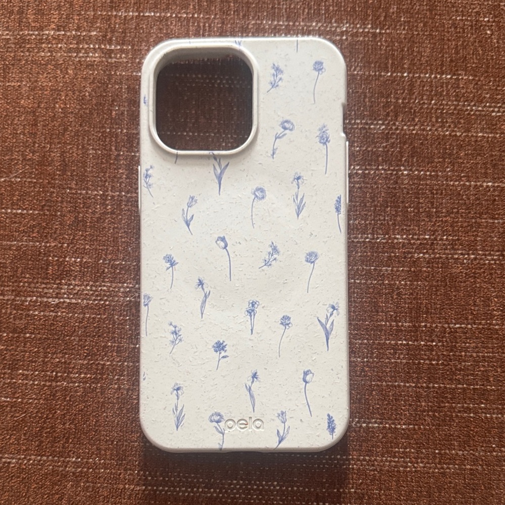 Pela White and Blue Floral Phone Case